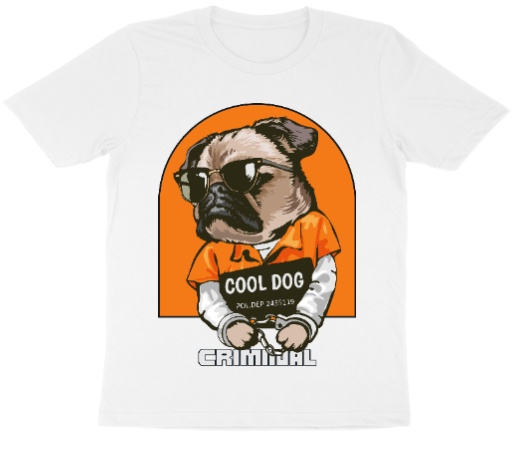 Cool Dog Short-Sleeve Round Neck Tshirt