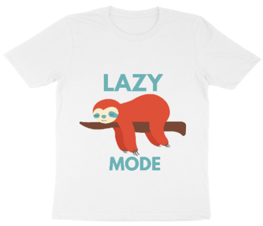 Lazy Sloth Short-Sleeve Tshirt